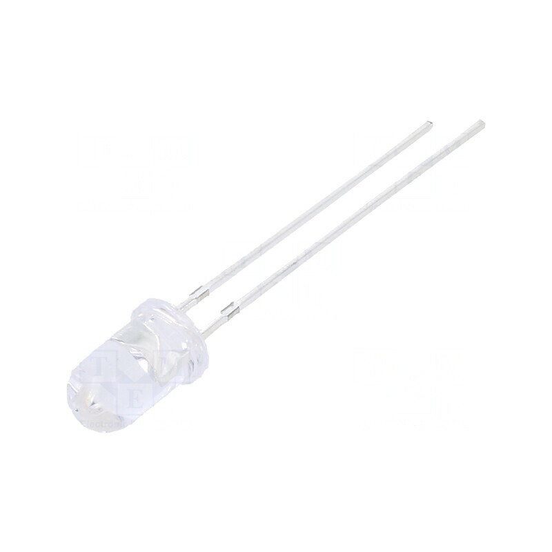 Emițător IR 5mm Transparent 850nm THT 50mA | Electronic-mag.ro | Componente Electronice