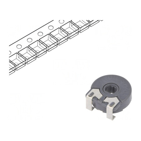 Potențiometru orizontal 10kΩ 250mW | Electronic-mag.ro | Componente Electronice