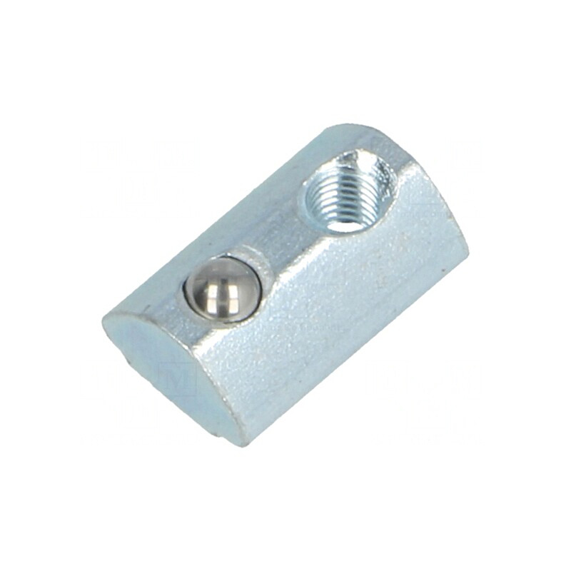 Piuliță oțel zinc 20mm pentru profile 5mm | Electronic-mag.ro | Componente Electronice