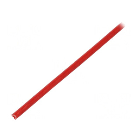 Manşon electroizolant fibră de sticlă roşie 20-155°C | Electronic-mag.ro | Componente Electronice