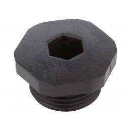 Capac de Protecție Negru PG11 IP54 Poliamidă | Electronic-mag.ro | Componente Electronice