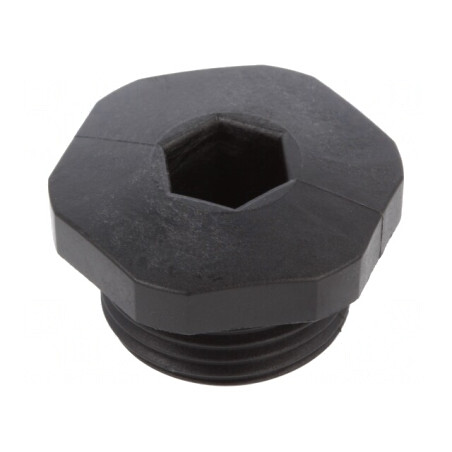 Capac de Protecție Negru PG11 IP54 Poliamidă | Electronic-mag.ro | Componente Electronice