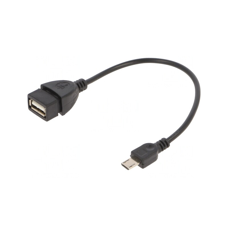 Cablu USB 2.0 A la Micro B 0,15m Negru | Electronic-mag.ro | Componente Electronice Cablu USB 2.0 A la Micro B 0,15m Negru | Electronic-mag.ro | Componente Electronice