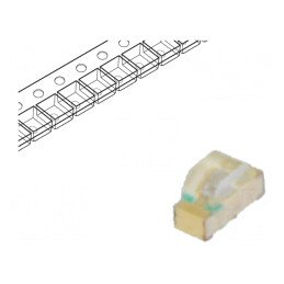 LED SMD 0604 Albastru 3.3-3.9V