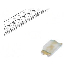 LED SMD 0603 Albastru 3,4-3,9V