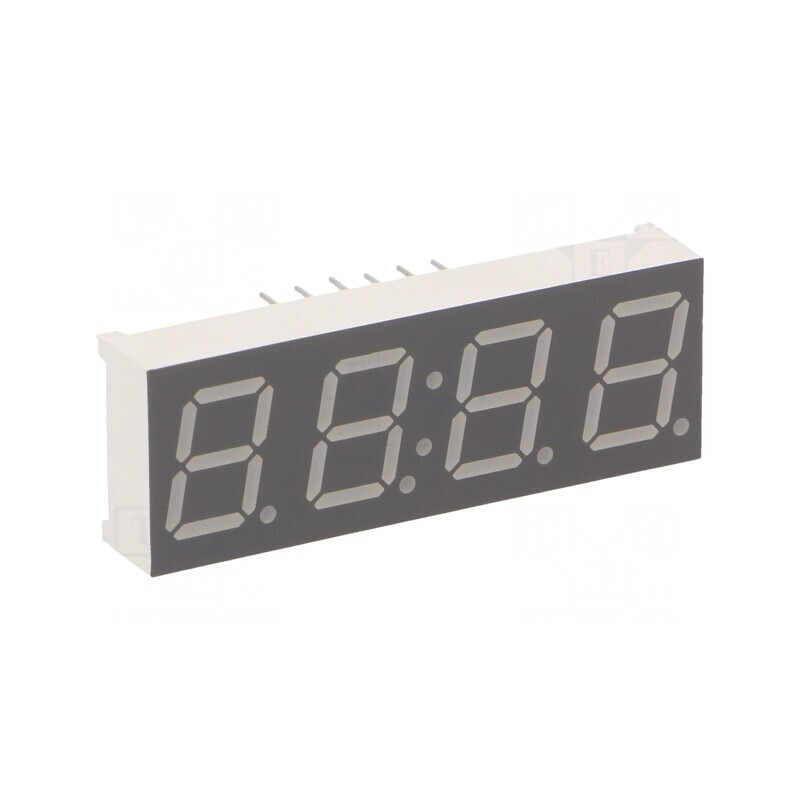Afişaj LED 7 Segmente 10mm 4 Digiti Roșu | Electronic-mag.ro | Componente Electronice