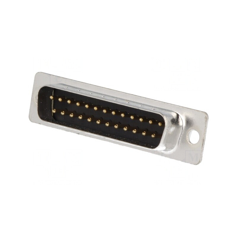 D-Sub 25 pini mufă tată cablu negru aurit | Electronic-mag.ro | Componente Electronice