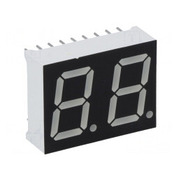 Afişaj LED 7 Segmente 14.2mm Roșu 2 Cifre | Electronic-mag.ro | Componente Electronice