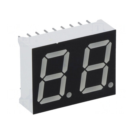 Afişaj LED 7 Segmente 14.2mm Roșu 2 Cifre | Electronic-mag.ro | Componente Electronice