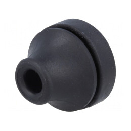 Manșon Elastomer Termoplastic TPE Negru 19mm | Electronic-mag.ro | Componente Electronice