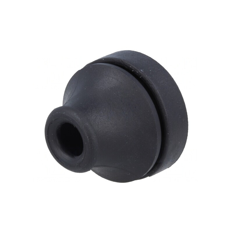 Manșon Elastomer Termoplastic TPE Negru 19mm | Electronic-mag.ro | Componente Electronice