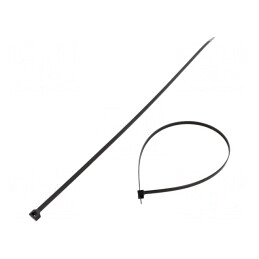 Colier de strângere poliamidă neagră 600mm 7,6mm | Electronic-mag.ro | Componente Electronice
