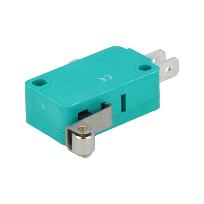 Microîntrerupător 10A/250VAC cu Manetă și Rulment | Electronic-mag.ro | Componente Electronice