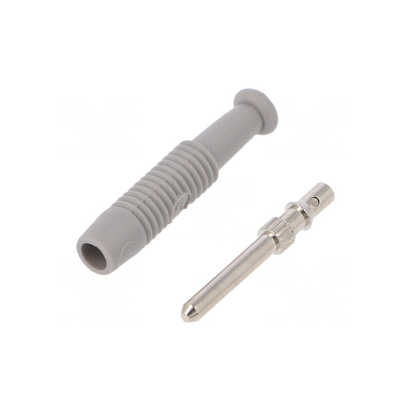 Mufă Banană 2mm 6A 60VDC Gri | Electronic-mag.ro | Componente Electronice