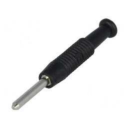 Mufă banană 2mm 6A 60VDC neagră | Electronic-mag.ro | Componente Electronice