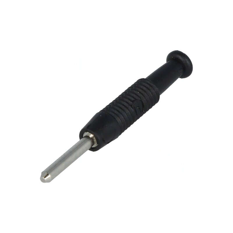 Mufă banană 2mm 6A 60VDC neagră | Electronic-mag.ro | Componente Electronice