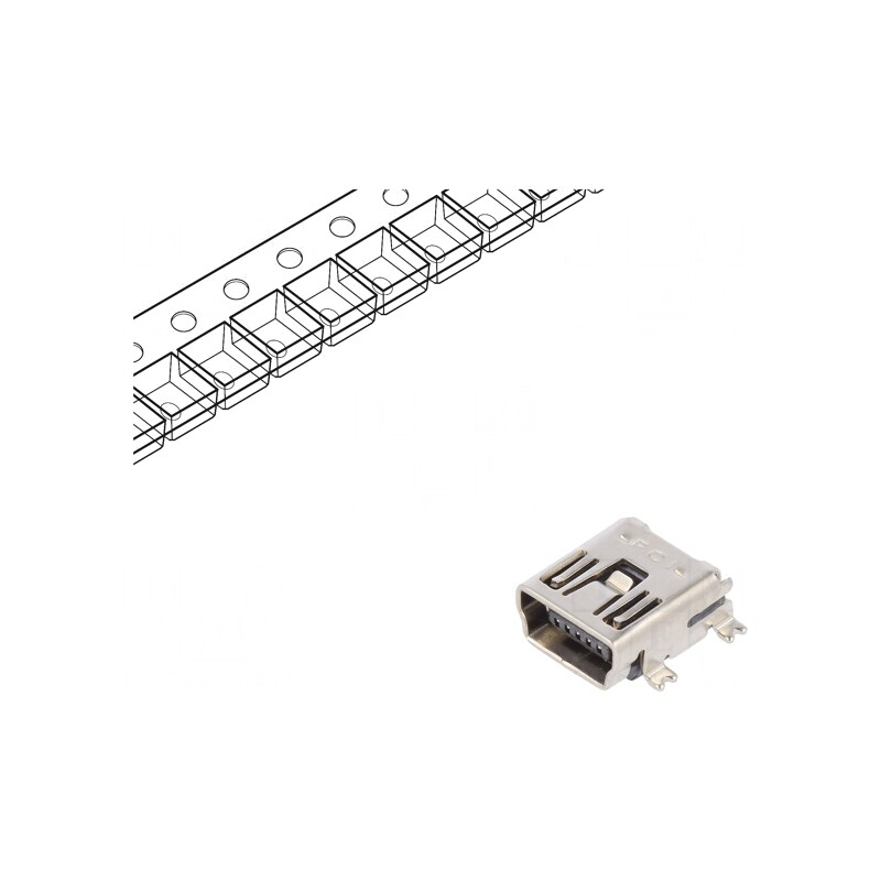Soclu USB B Mini pentru PCB 5 Pini USB 2.0 | Electronic-mag.ro | Componente Electronice Soclu USB B Mini pentru PCB 5 Pini USB 2.0 | Electronic-mag.ro | Componente Electronice