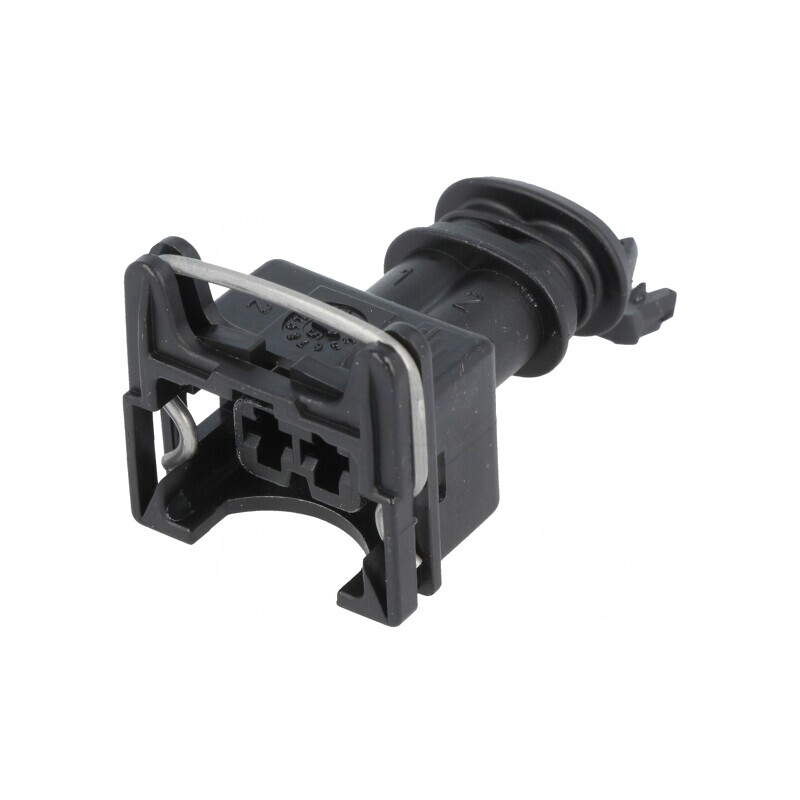 Conector Automotive JPT Mamă 2 Pini Negru Pe Cablu | Electronic-mag.ro | Componente Electronice