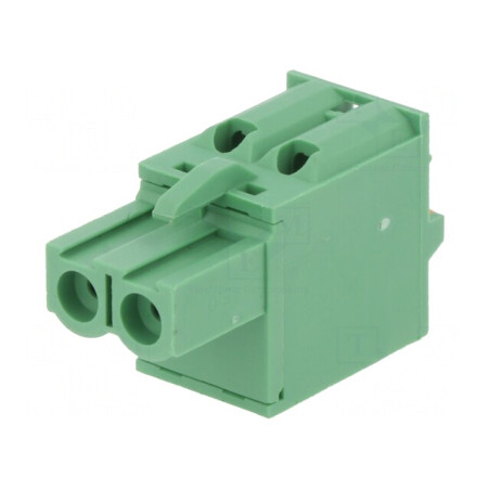 Regletă de Conexiuni Deconectabilă 5mm 2 Piste Drept Mufă | Electronic-mag.ro | Componente Electronice