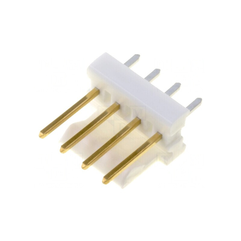 Soclu cablu-placă tată MTA-100 2,54mm 4 pini THT aurit drept | Electronic-mag.ro | Componente Electronice