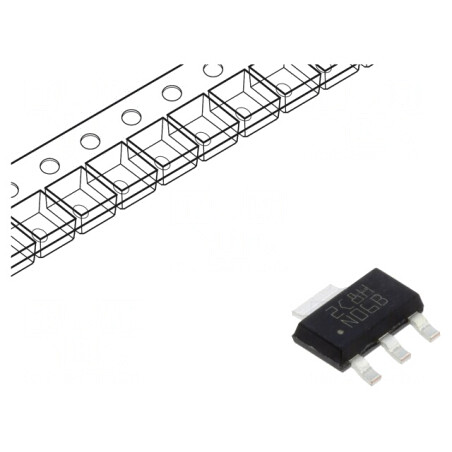 Stabilizator de Tensiune 5V 0,8A SOT223 | Electronic-mag.ro | Componente Electronice