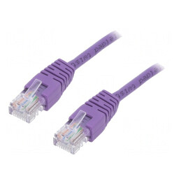Patch Cord UTP Cat5e 1m Violet | Electronic-mag.ro | Componente Electronice