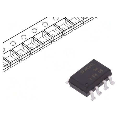 Optocuplor SMD 5,3kV 1Mbps | Electronic-mag.ro | Componente Electronice