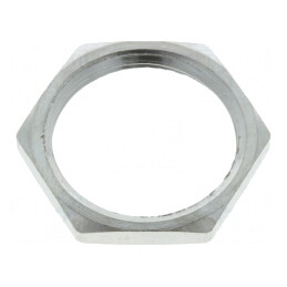 Piuliță PG11 alamă nichelată 21mm | Electronic-mag.ro | Componente Electronice