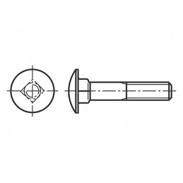 Şurub Inoxidabil M10x60 Cap Buton DIN 603 | Electronic-mag.ro | Componente Electronice
