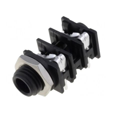 Soclu Jack 6,3mm Mono cu Întrerupător Dublu | Electronic-mag.ro | Componente Electronice