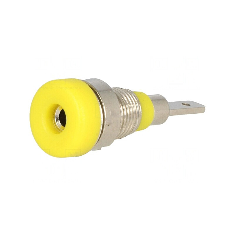 Soclu Banană Galben 2mm 10A pentru Panou | Electronic-mag.ro | Componente Electronice Soclu Banană Galben 2mm 10A pentru Panou | Electronic-mag.ro | Componente Electronice