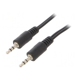 Cablu Audio Jack 3,5mm 2m Negru | Electronic-mag.ro | Componente Electronice