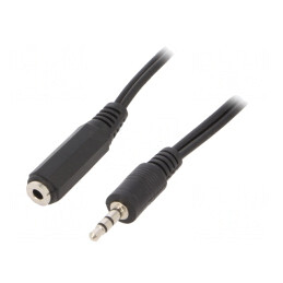 Cablu Audio Jack 3.5mm 3pin 1.5m Negru | Electronic-mag.ro | Componente Electronice