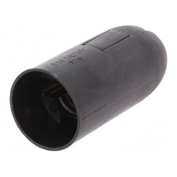 Dulie E14 Neagră Termoplast Ø26mm | Electronic-mag.ro | Componente Electronice