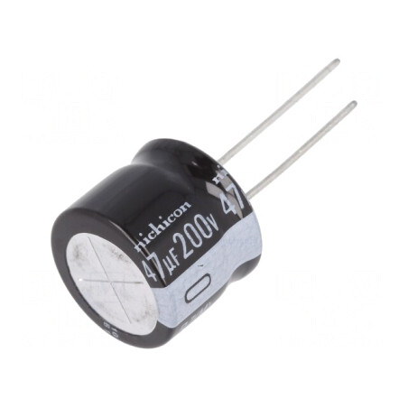 Condensator electrolitic THT 47uF 200V 18x15mm | Electronic-mag.ro | Componente Electronice