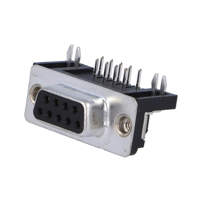 D-Sub 9-Pin Soclu Mamă Unghi 90° THT | Electronic-mag.ro | Componente Electronice