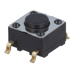 Microîntrerupător TACT SPST 0.1A 28V 6.2x6.2x4.4mm