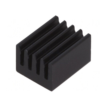 Radiator Aluminiu Negru 10x8x6mm 71K/W | Electronic-mag.ro | Componente Electronice