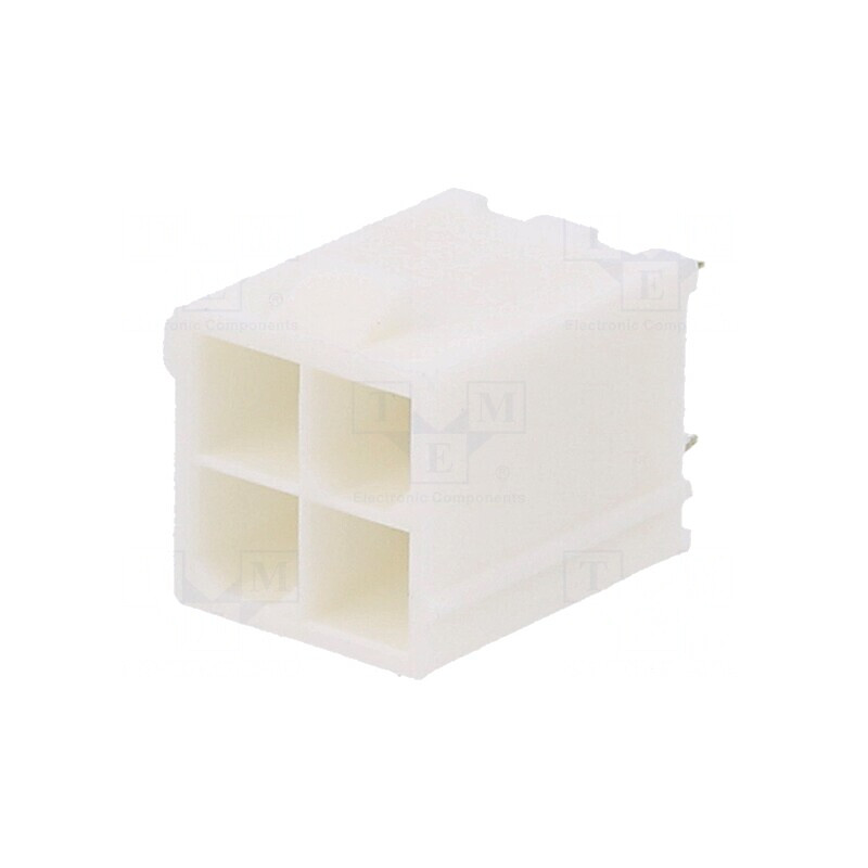 Soclu cablu-placă Mini-Fit Jr 4.2mm 4 pini drept 9A | Electronic-mag.ro | Componente Electronice