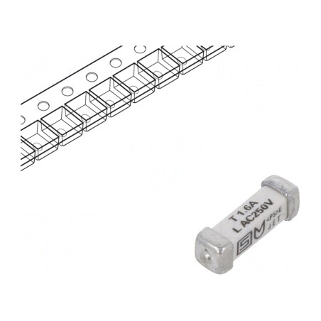 Siguranță Întârziere 1,6A 250VAC 125VDC SMD Cupru | Electronic-mag.ro | Componente Electronice