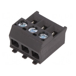 Regletă de conexiuni deconectabilă 5mm 3 piste 90° | Electronic-mag.ro | Componente Electronice