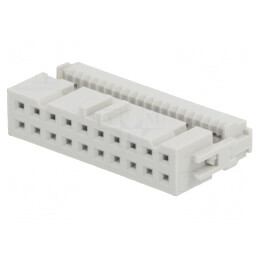 Mufă IDC Mamă 20 PIN 1,27mm Aurit fără Presare | Electronic-mag.ro | Componente Electronice