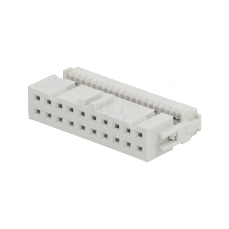 Mufă IDC Mamă 20 PIN 1,27mm Aurit fără Presare | Electronic-mag.ro | Componente Electronice