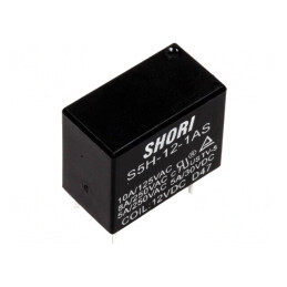 Releu Electromagnetic SPST-NO 12VDC 8A | Electronic-mag.ro | Componente Electronice