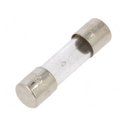 Siguranţă întârziere 2A 250VAC 5x20mm sticlă alamă | Electronic-mag.ro | Componente Electronice