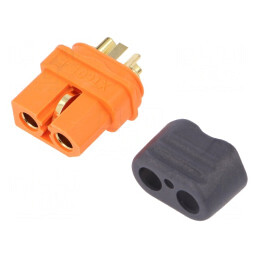 Mufă alimentare DC XT60 mamă 30A 500V | Electronic-mag.ro | Componente Electronice