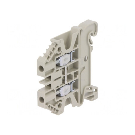 Terminal îmbinare șine 2,5mm2 2 borne gri 5mm | Electronic-mag.ro | Componente Electronice