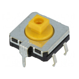 Microîntrerupător TACT SPST-NO 0.05A 24V THT | Electronic-mag.ro | Componente Electronice