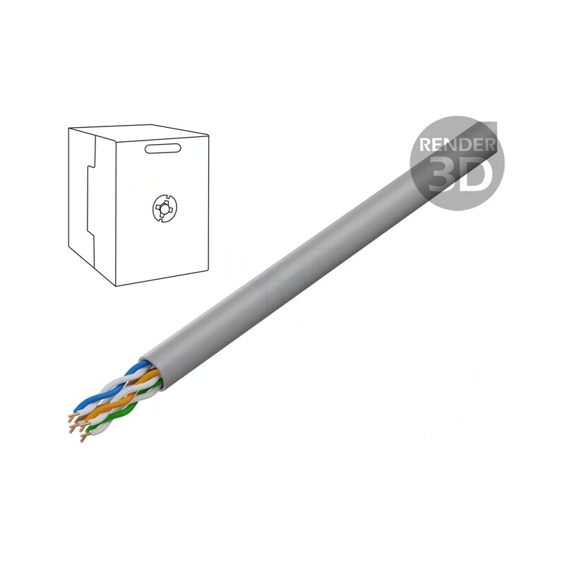 Cablu UTP Cat5e 305m Gri LSZH 4.6mm | Electronic-mag.ro | Componente Electronice Cablu UTP Cat5e 305m Gri LSZH 4.6mm | Electronic-mag.ro | Componente Electronice