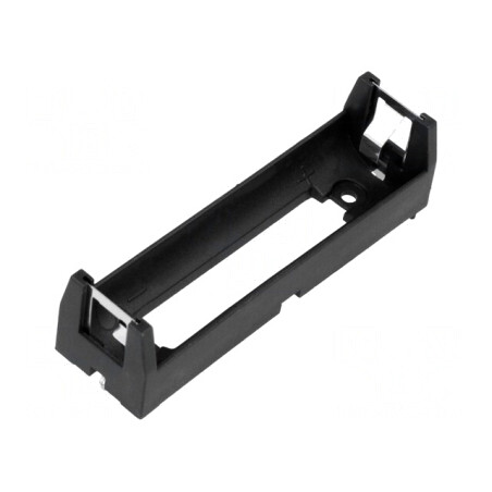 Suport Baterie 18650 pentru PCB Negru | Electronic-mag.ro | Componente Electronice